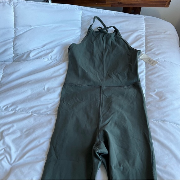 Wilfred Free Leila Jumpsuit Aritzia Smokey Emerald Green - Picture 2 of 6
